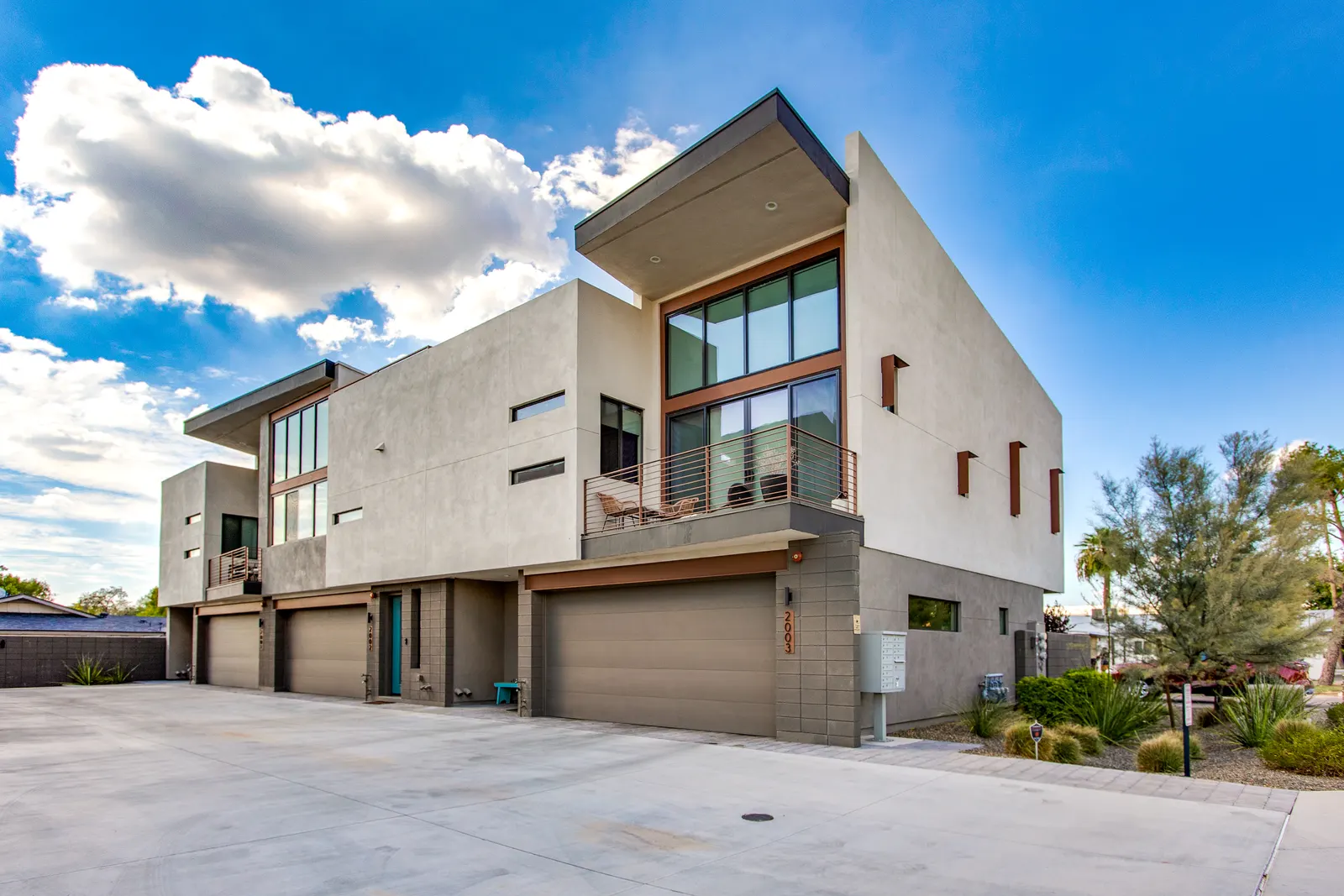 Modern townhomes in Scottsdale, Arizona